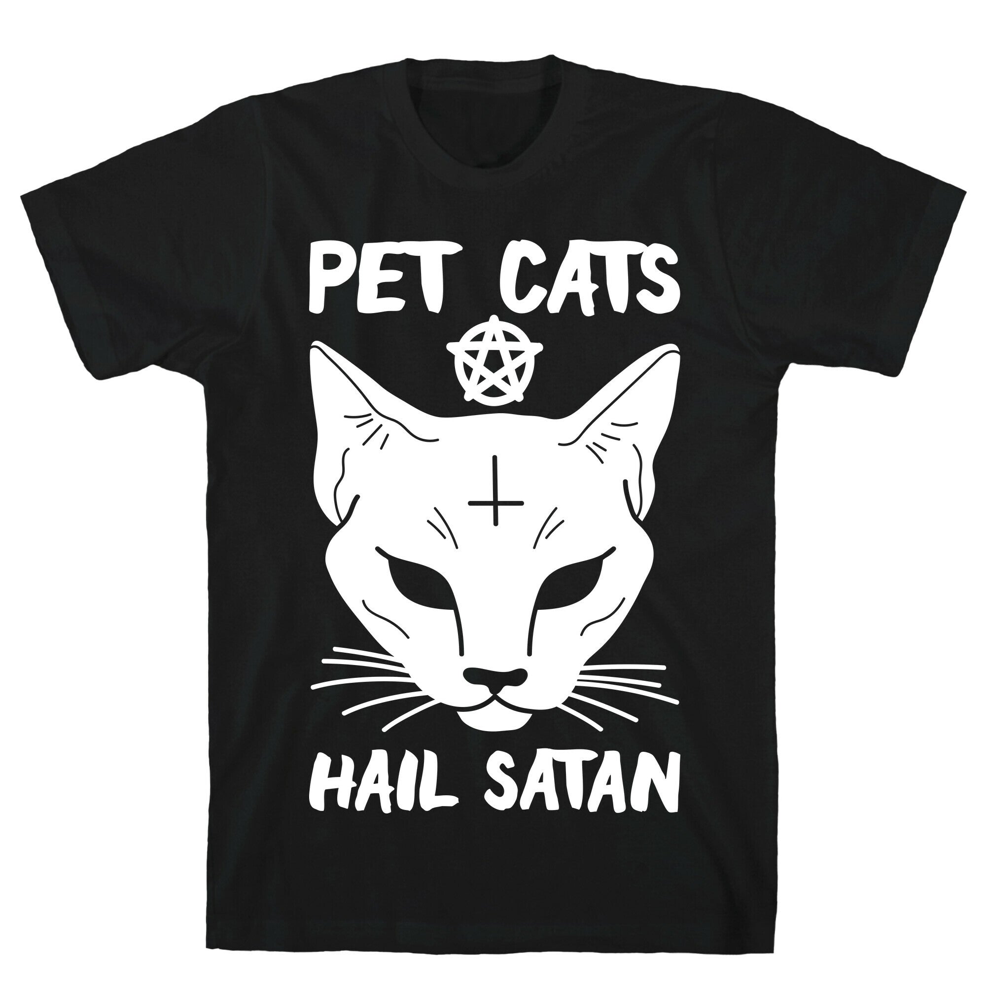 Pet Cats Hail Satan Sphynx T-Shirt